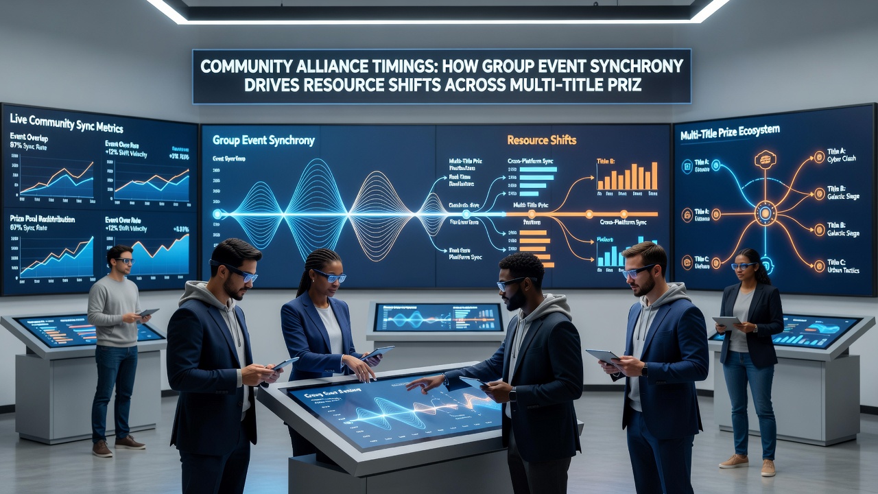 Illustration of resource flow between different prize app titles during synchronized community events