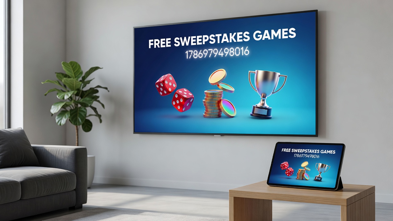 Illustration of prize redemption process in free sweepstakes games with digital forms and shipping confirmations